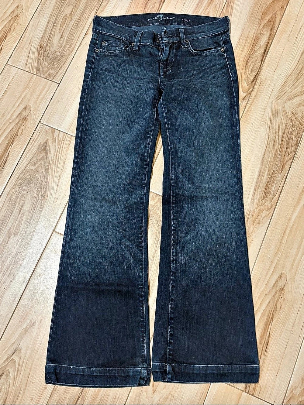 7 for all mankind Dojo Jeans Boot Cut Jeans in Blue Waist 26
